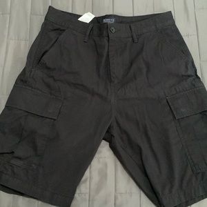 Black cargo men shorts